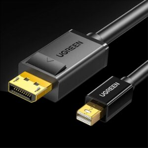 Ugreen Mini DisplayPort till DisplayPort-kabel, 1.5 m - Svart