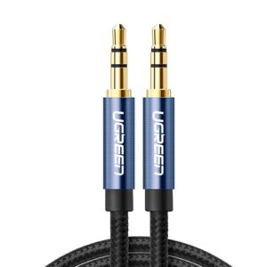 Ugreen AUX-kabel 3,5mm hane till hane, 1,5m - Blå