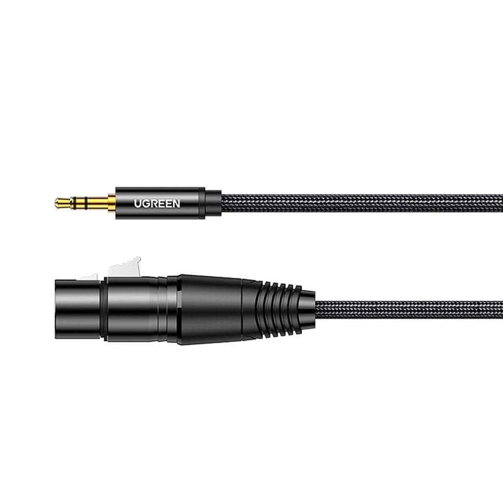 Ugreen 3,5 mm minijack (hane) till XLR (hona) ljudkabel, 1 m - svart - Bild 6