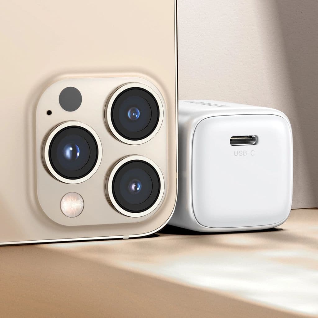 Ugreen Nexode Mini snabbladdare, GaN USB-C, 20W, PD - Vit - Bild 3