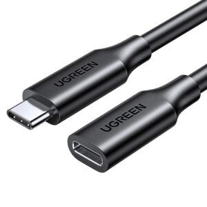 Ugreen USB-C förlängningskabel hane-hona 100W 10Gbps 1m - Svart