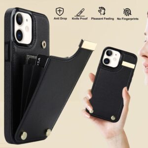 iPhone 12 Skal med korthållare - Svart