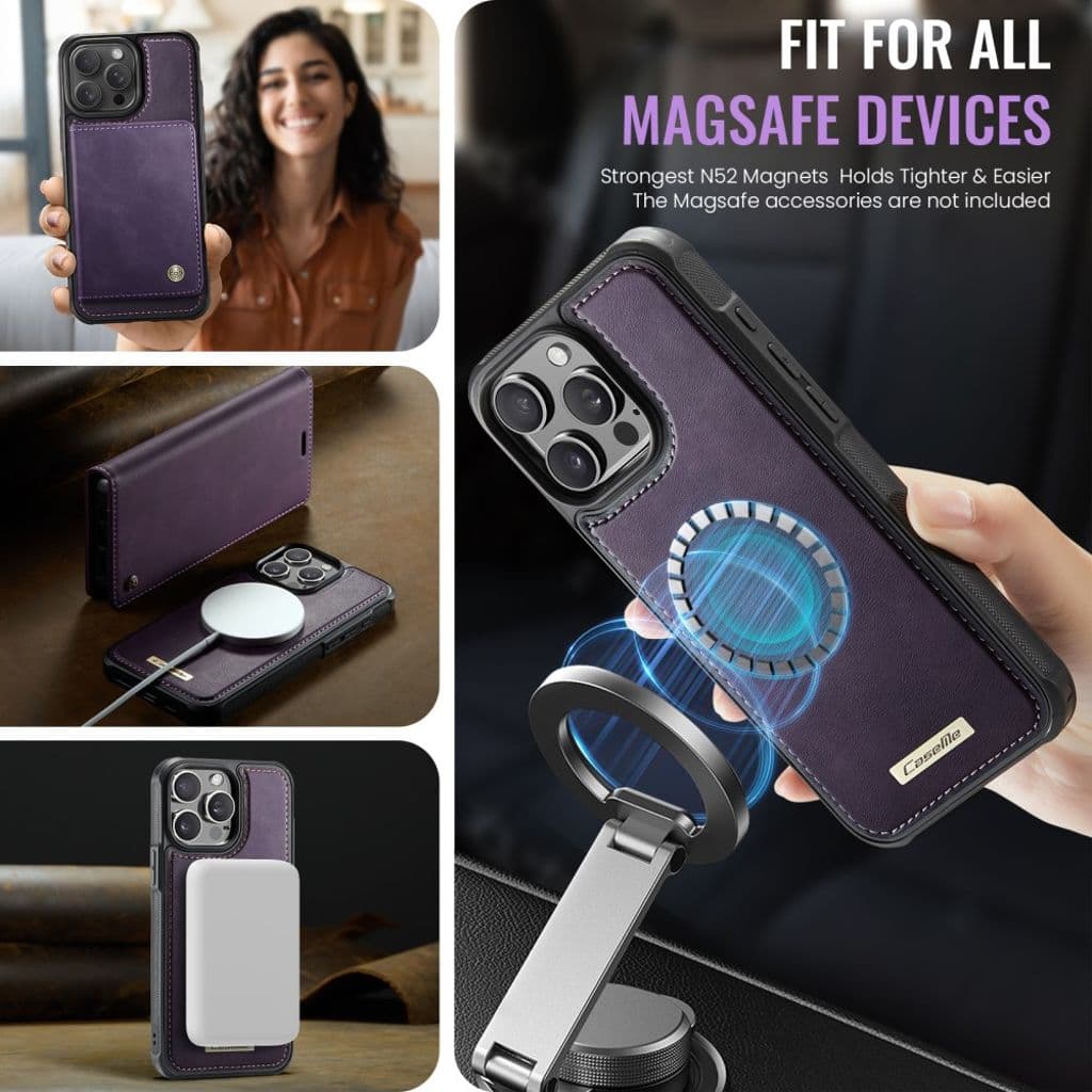 CASEME iPhone 15 Pro Max Fodral med MagSafe - Lila - Bild 3