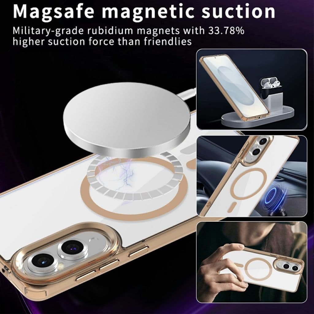 Samsung Galaxy S25 Edge Skal med MagSafe - Guld - Bild 4