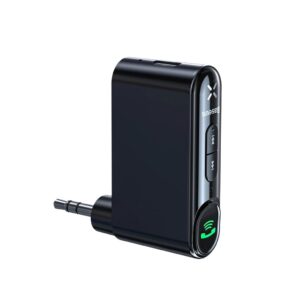 Baseus BSBA-02 Bluetooth AUX-adapter med mikrofon - Svart