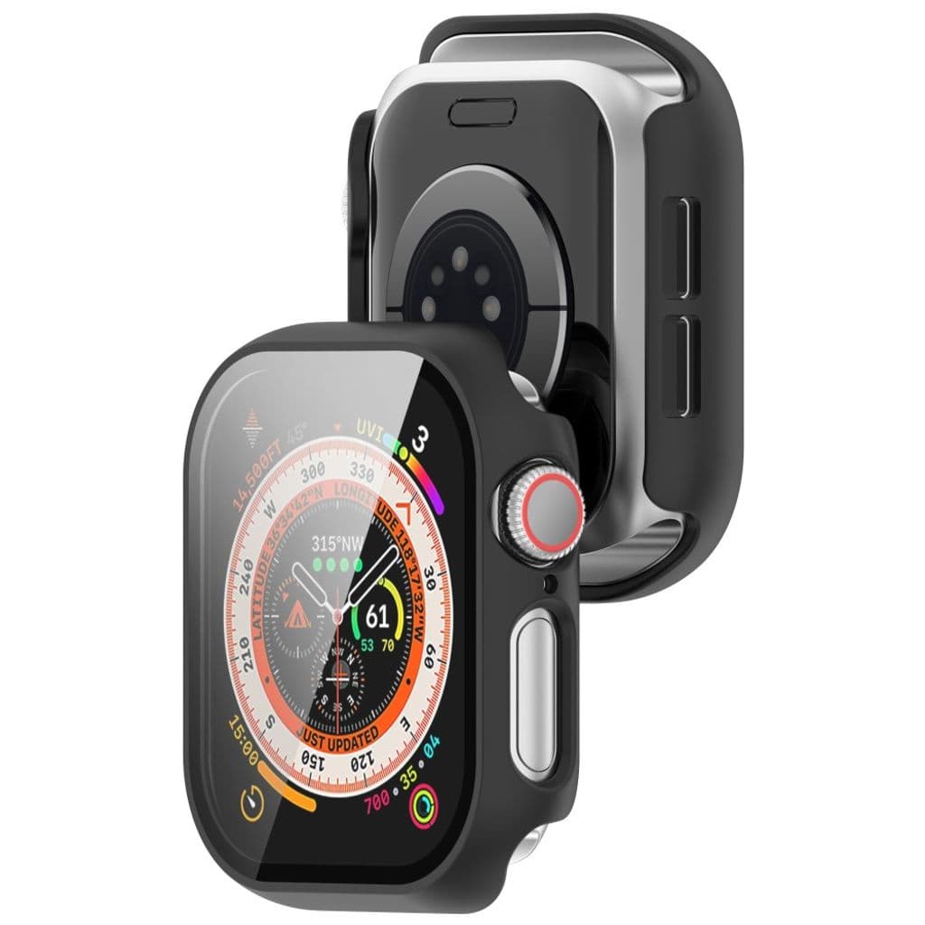 Apple Watch Series 10/11 46mm Skal med skärmskydd - Svart
