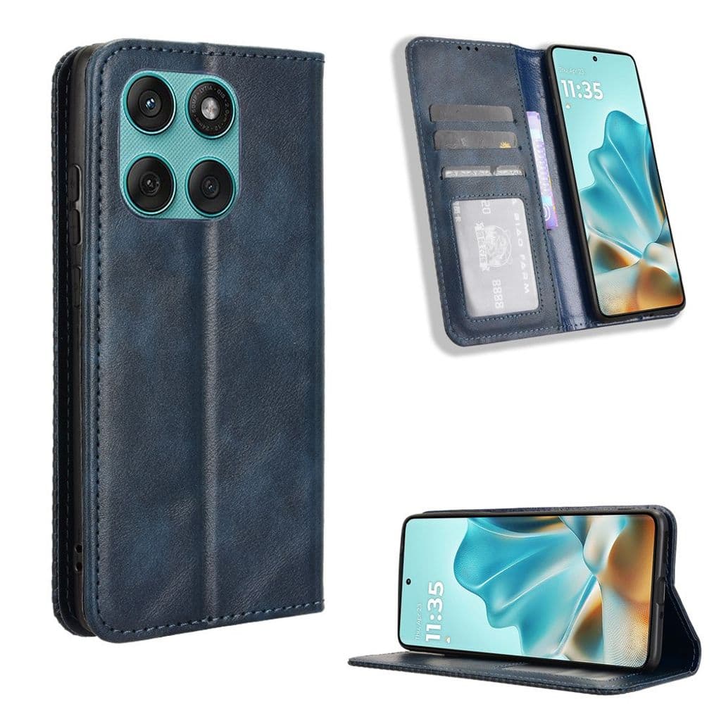 Motorola Edge 60 / 60 Fusion plånboksfodral - Blå