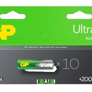 GP Ultra Plus Alkaline AA-batteri, 15AUP/LR6, 10-pack