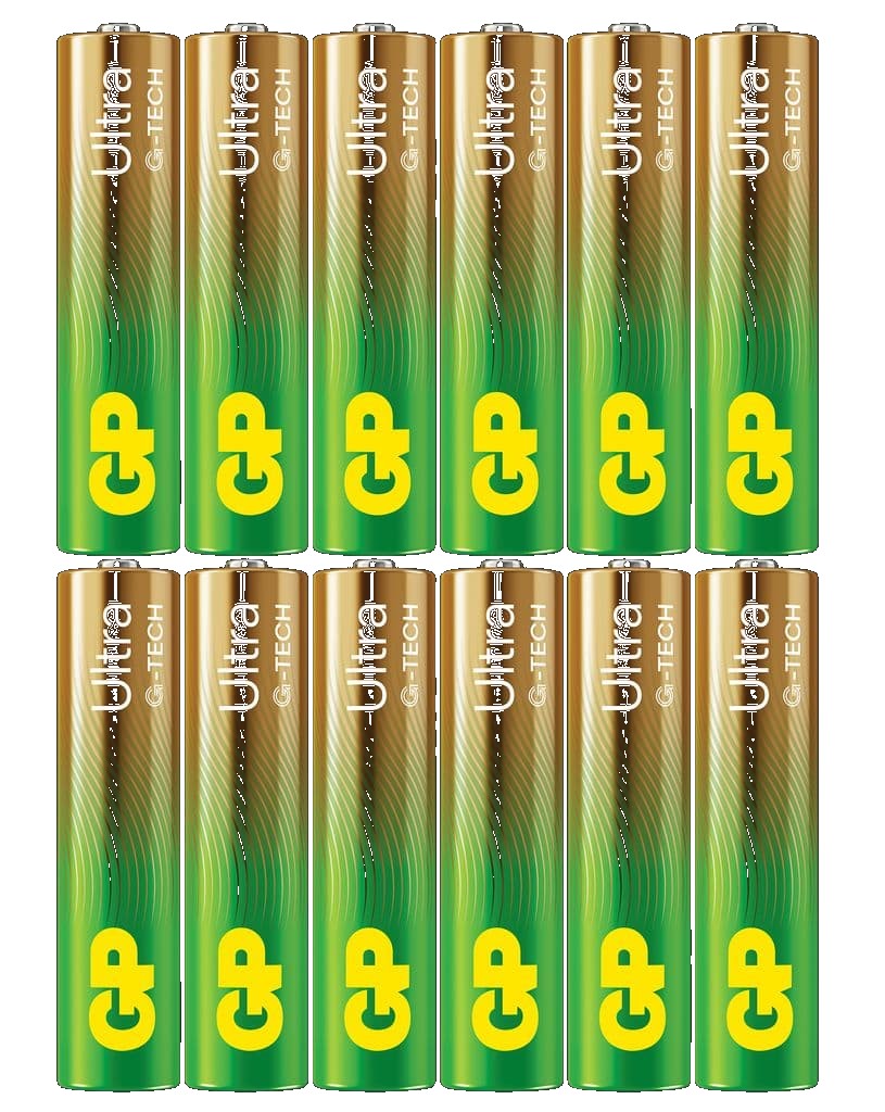 GP Ultra Alkaline AAA-batteri, 24AU/LR03, 12-pack