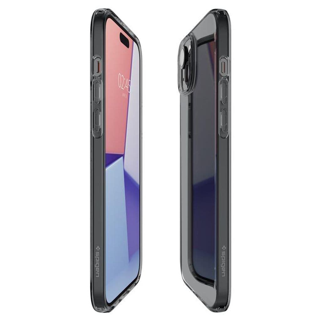 Spigen Crystal Flex Skal till iPhone 15 Plus - Grå/Transparent - Bild 4
