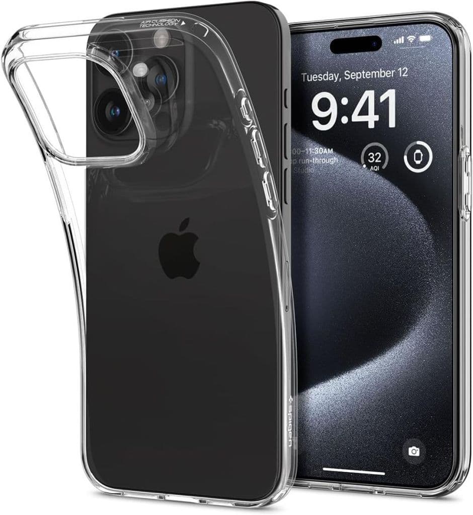 Spigen Liquid Crystal Skal till iPhone 15 Pro - Transparent