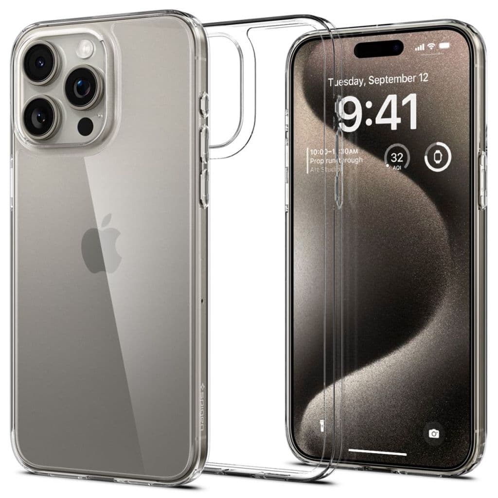 Spigen Airskin Hybrid Skal till iPhone 15 Pro Max - Transparent