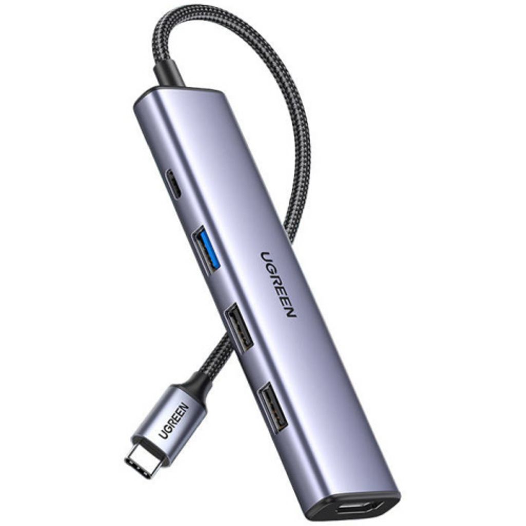 Ugreen USB-C 5-i-1 Multiadapter PD till HDMI, USB-A