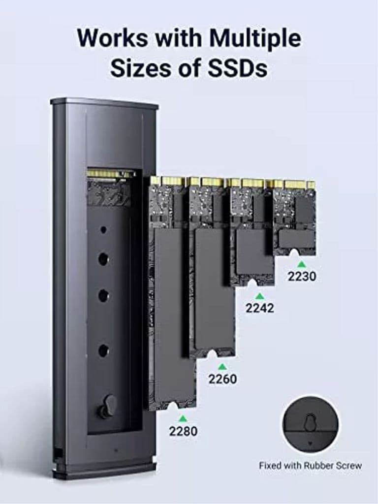 UGREEN M.2 NVMe SSD-hölje - Svart - Bild 4