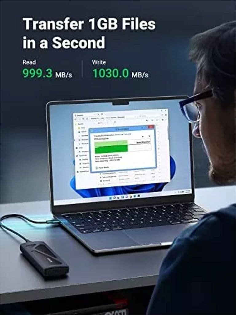 UGREEN M.2 NVMe SSD-hölje - Svart - Bild 3