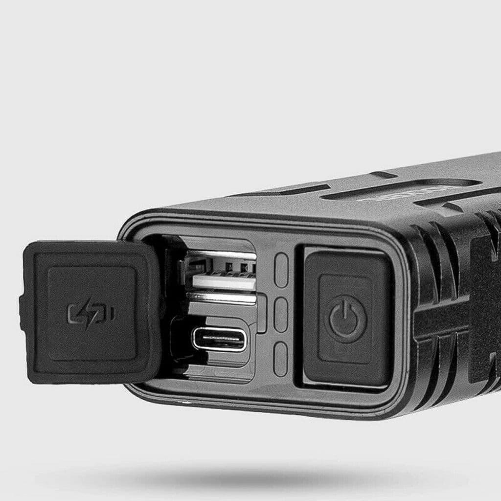 Rockbros Cykellampa Powerbank 10000mAh, 850 lm - Svart - Bild 5