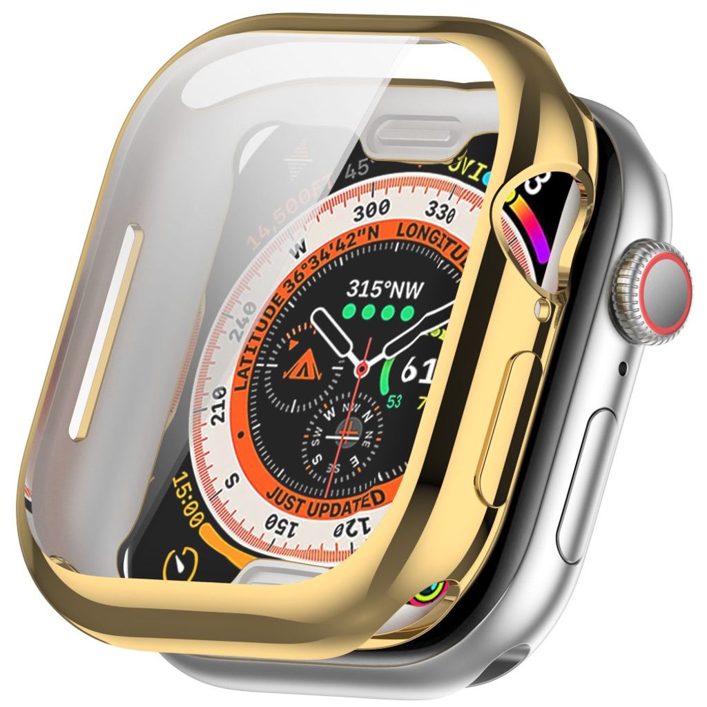 Apple Watch Series 11/10 42mm Skal med skärmskydd - Guld