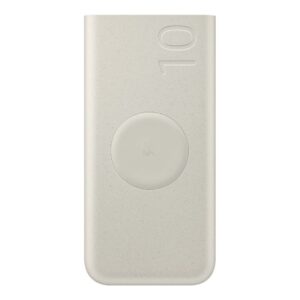 Samsung Powerbank Trådlös 10000 mAh, 2x USB-C, 25W - Beige