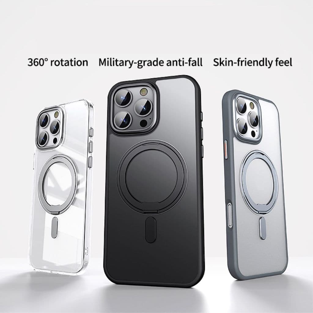 iPhone 16 Pro Max Skal med stativ - Mörkblå - Bild 5