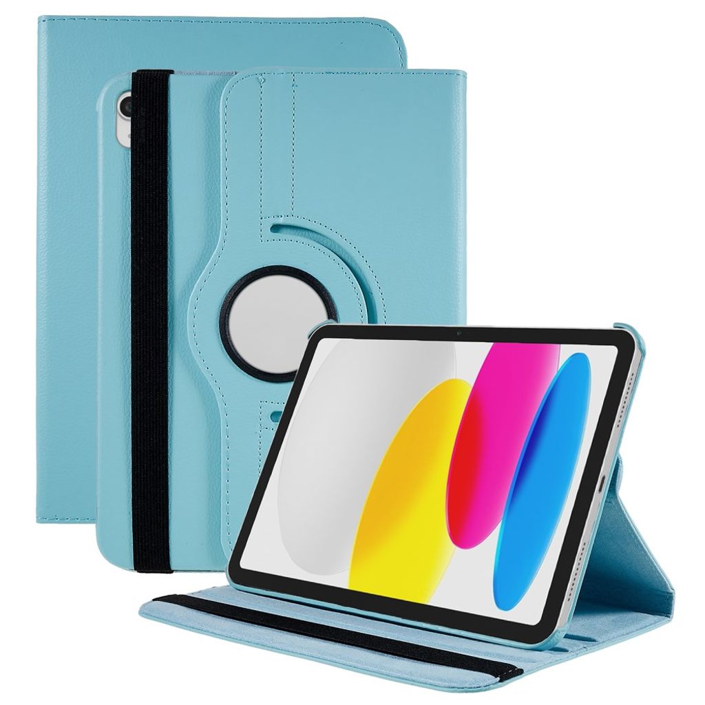 iPad A16 11" 2025/10,9" 2024 Fodral med roterbar ställ - Blå