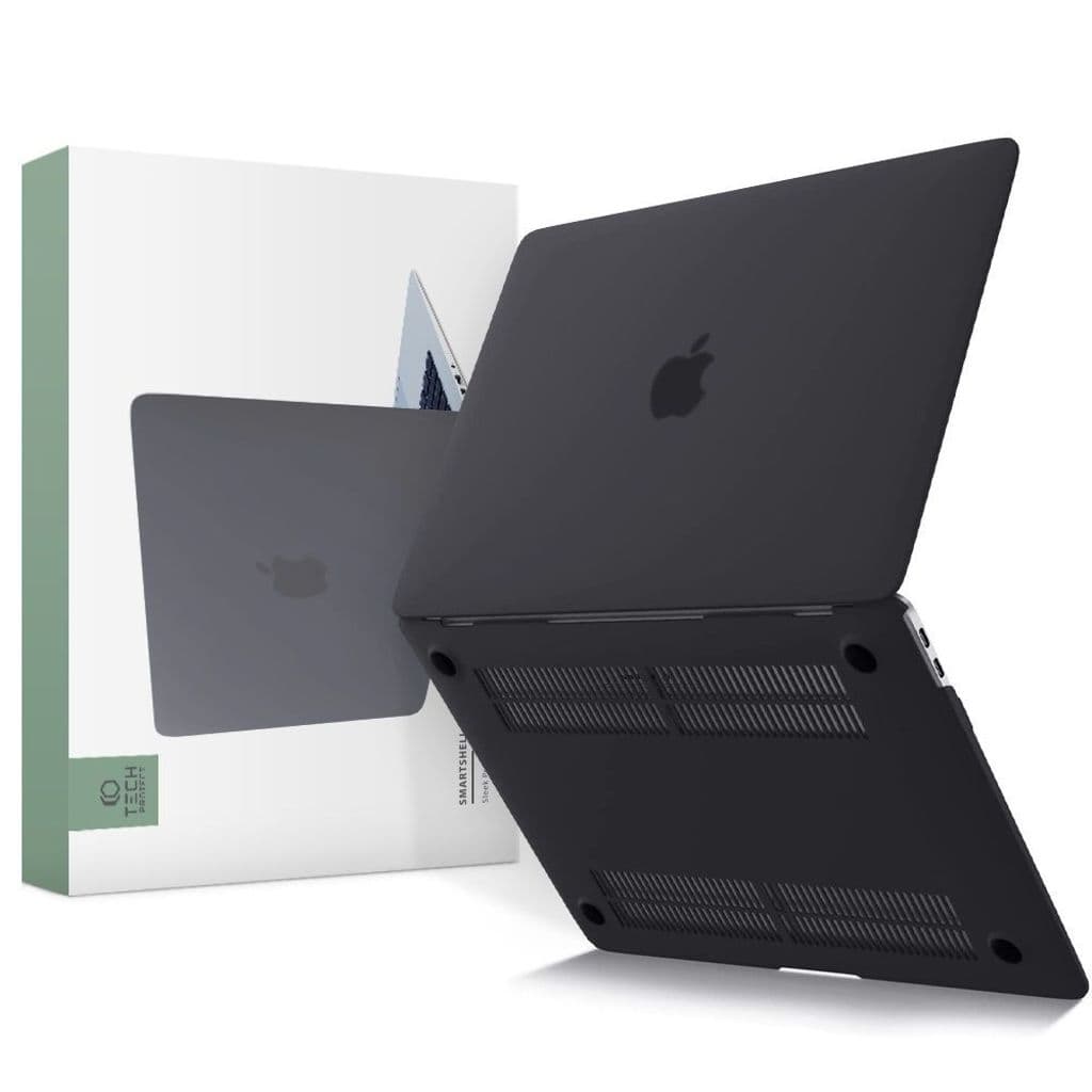 Tech-Protect SmartShell Skal för MacBook Air 13 2018–2020 – Svart