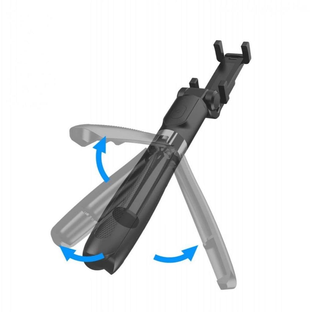 Tech-Protect Bluetooth Selfie Stick / Stativ, 70cm - Svart