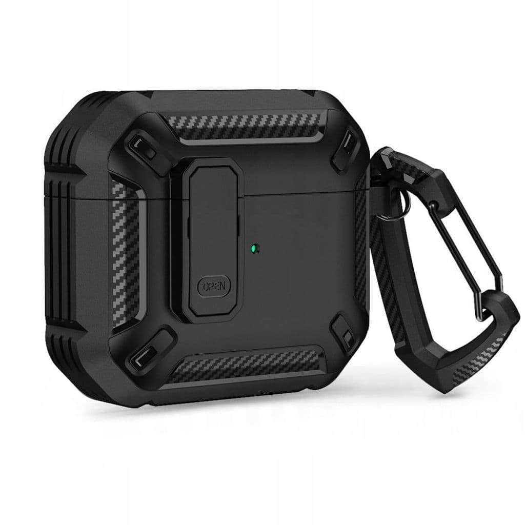 Tech-Protect X-Carbo Skal till AirPods Pro 1 / 2 - Svart