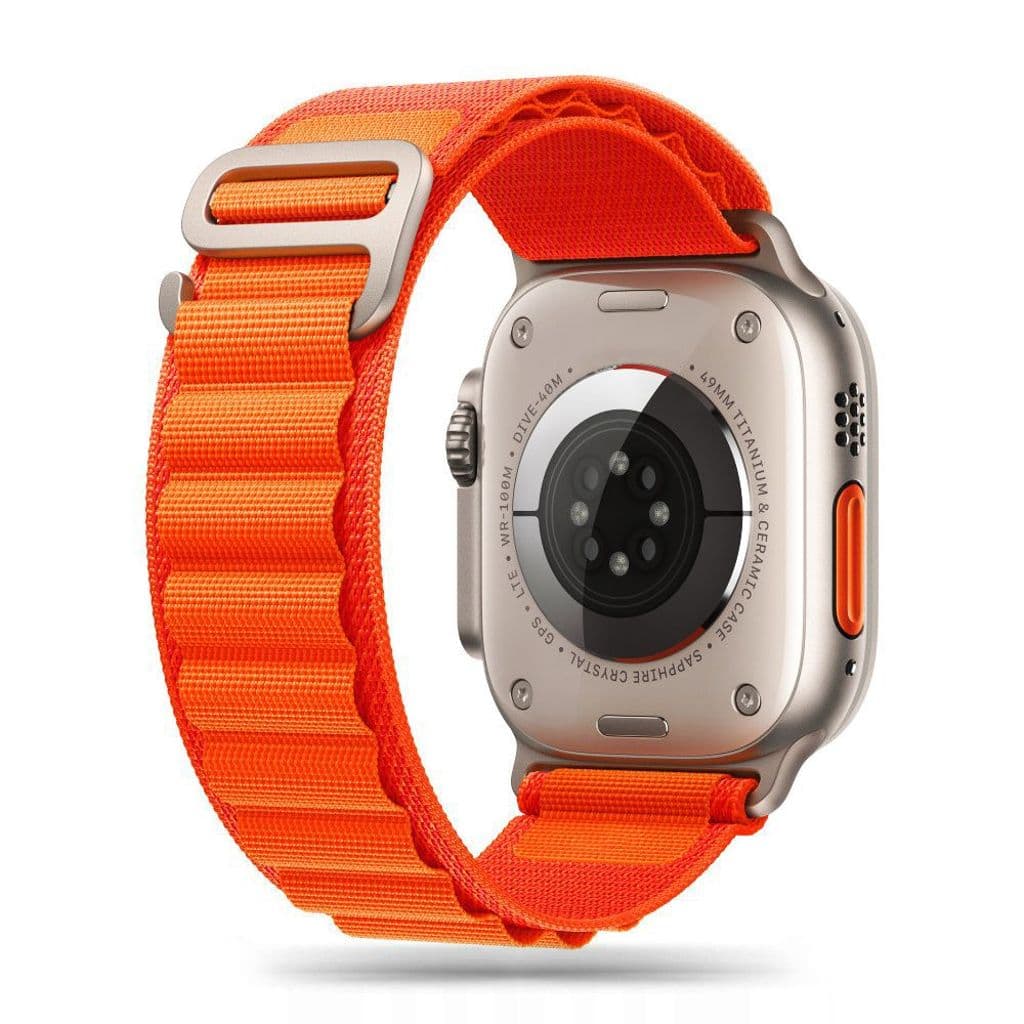 Tech-Protect Nylon Pro Kockarmband till Apple Watch 42/44/45/49 mm - Orange