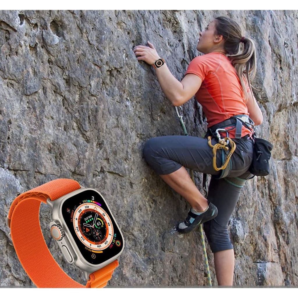 Tech-Protect Nylon Pro Kockarmband till Apple Watch 42/44/45/49 mm - Orange - Bild 5