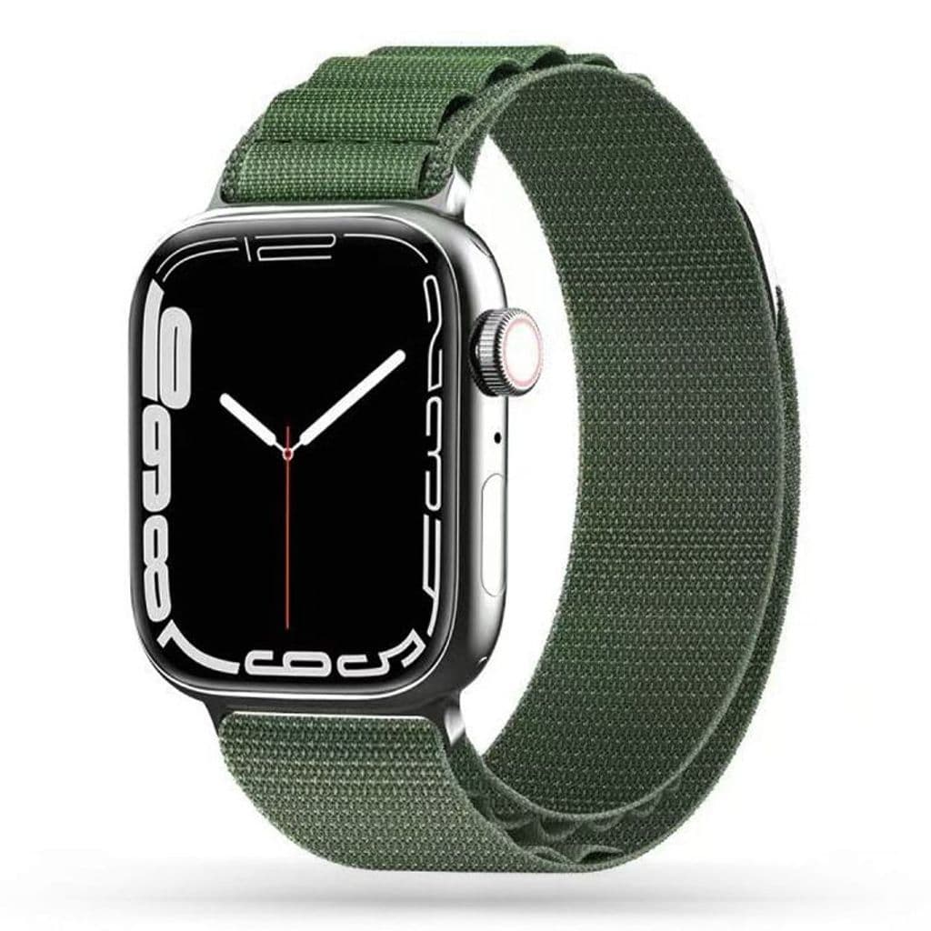 Tech-Protect Nylon Pro Kockarmband till Apple Watch 42/44/45/49 mm - Mörkgrön - Bild 4