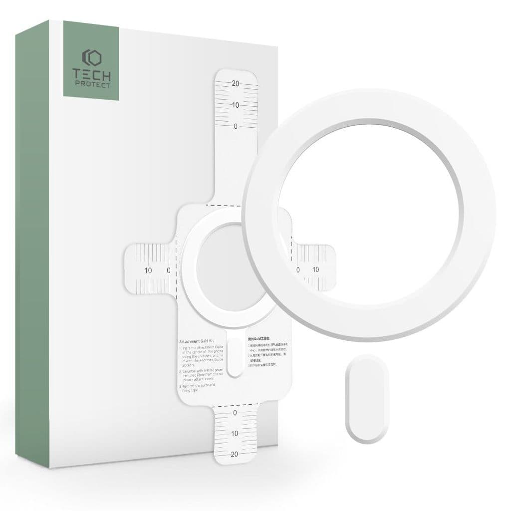Tech-Protect MagMat MagSafe Magnetisk Ring Universal – Vit