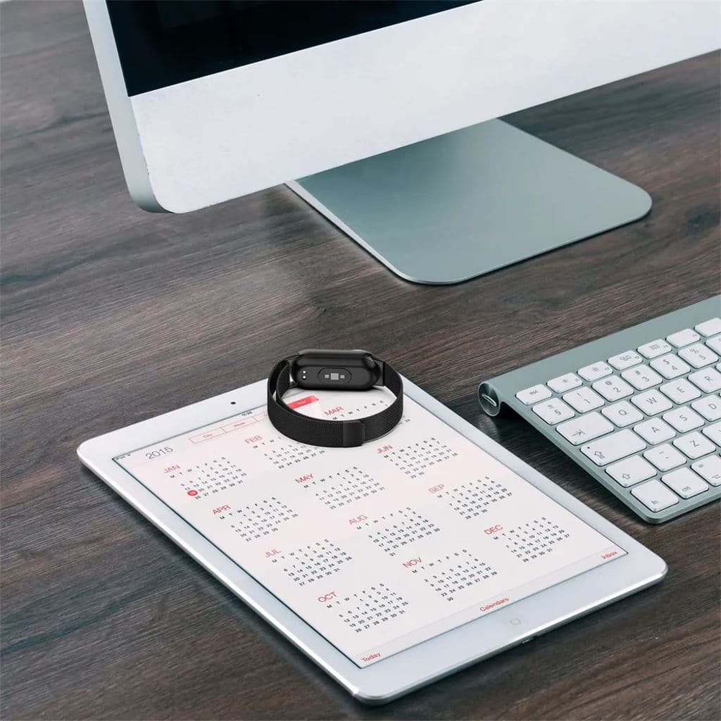 Tech-Protect MilaneseBand Kockarmband till Xiaomi Smart Band 8/8 NFC - Svart - Bild 4