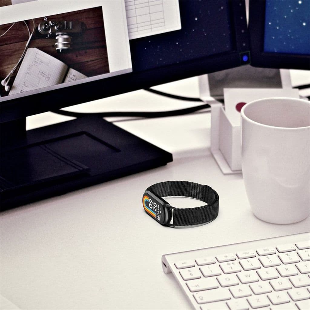 Tech-Protect MilaneseBand Kockarmband till Xiaomi Smart Band 8/8 NFC - Silver - Bild 4