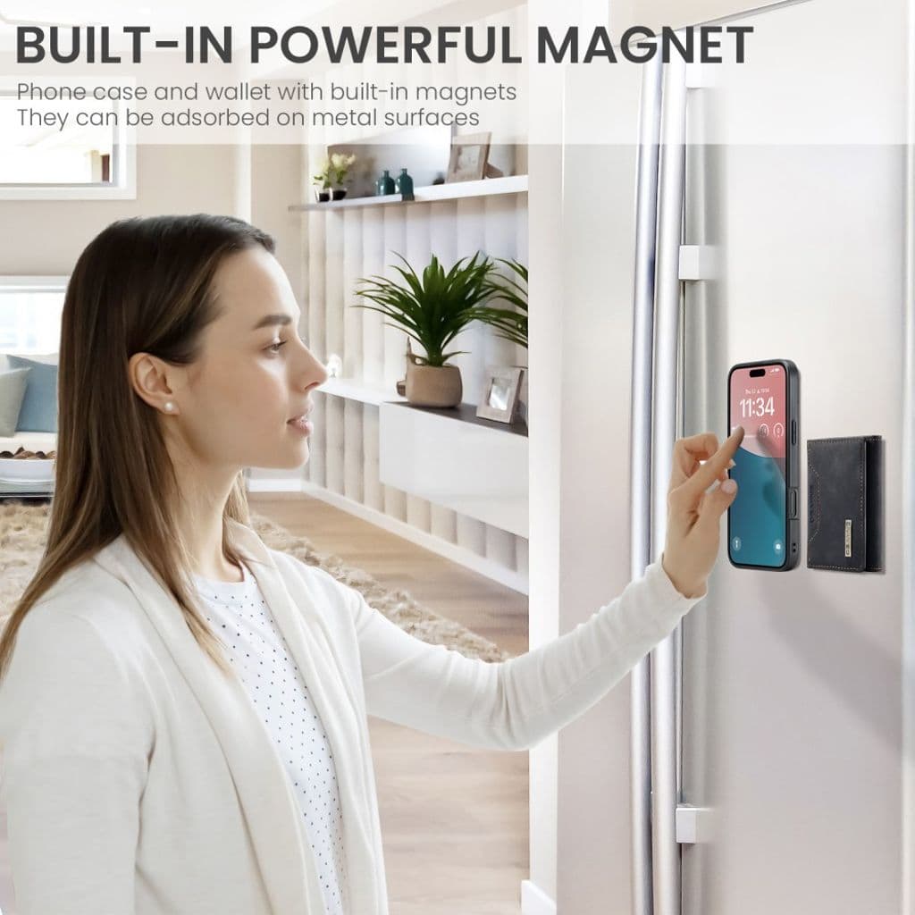 DG.MING iPhone 17 Skal med Plånbok - Svart
