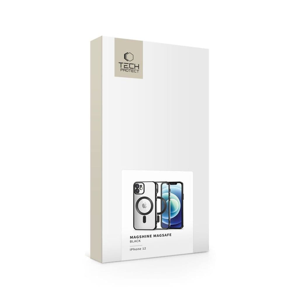 Tech-Protect MagShine MagSafe Skal till iPhone 12 - Svart - Bild 2
