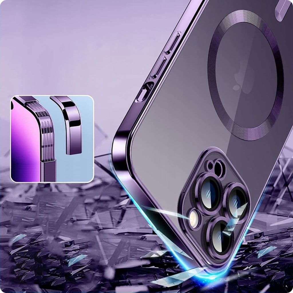 Tech-Protect MagShine MagSafe Skal till iPhone 14 Pro - Lila - Bild 5