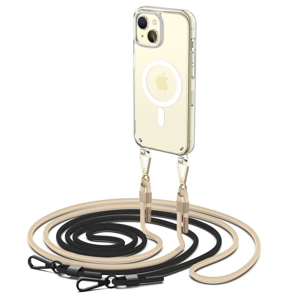 Tech-Protect FlexAir Chain MagSafe Skal till iPhone 15 - Svart/Beige