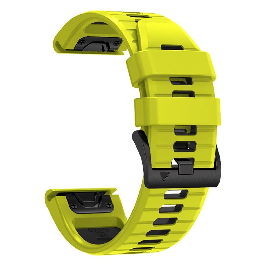 Tech-Protect IconBand Pro Kockarmband till Garmin Fenix 6X/7X etc - Lime/Svart - Bild 3