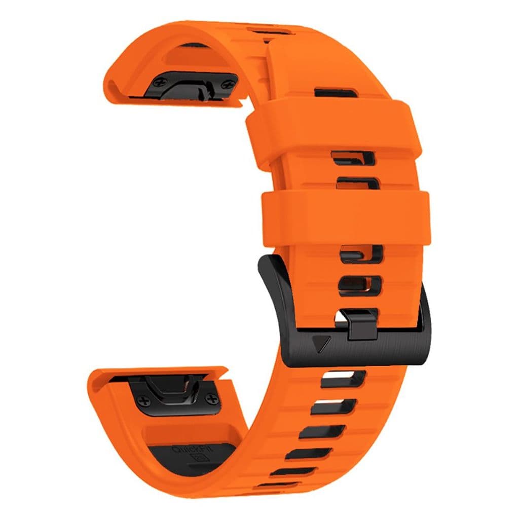 Tech-Protect IconBand Pro Kockarmband till Garmin Fenix 6X/7X etc - Orange/Svart - Bild 3