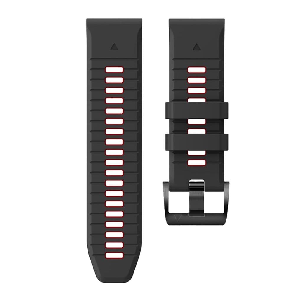 Tech-Protect IconBand Pro Kockarmband till Garmin Fenix 6X/7X etc - Svart/Röd - Bild 6