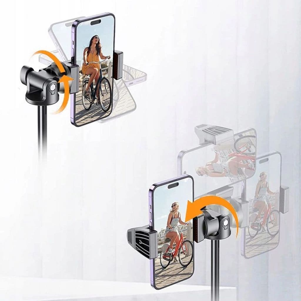 Tech-Protect Bluetooth selfiestick / stativ med fjärrkontroll, 148cm - vit - Bild 5