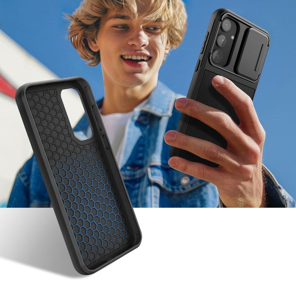 Tech-Protect Velar Cam+ Skal till Samsung Galaxy A55 5G - Svart - Bild 5