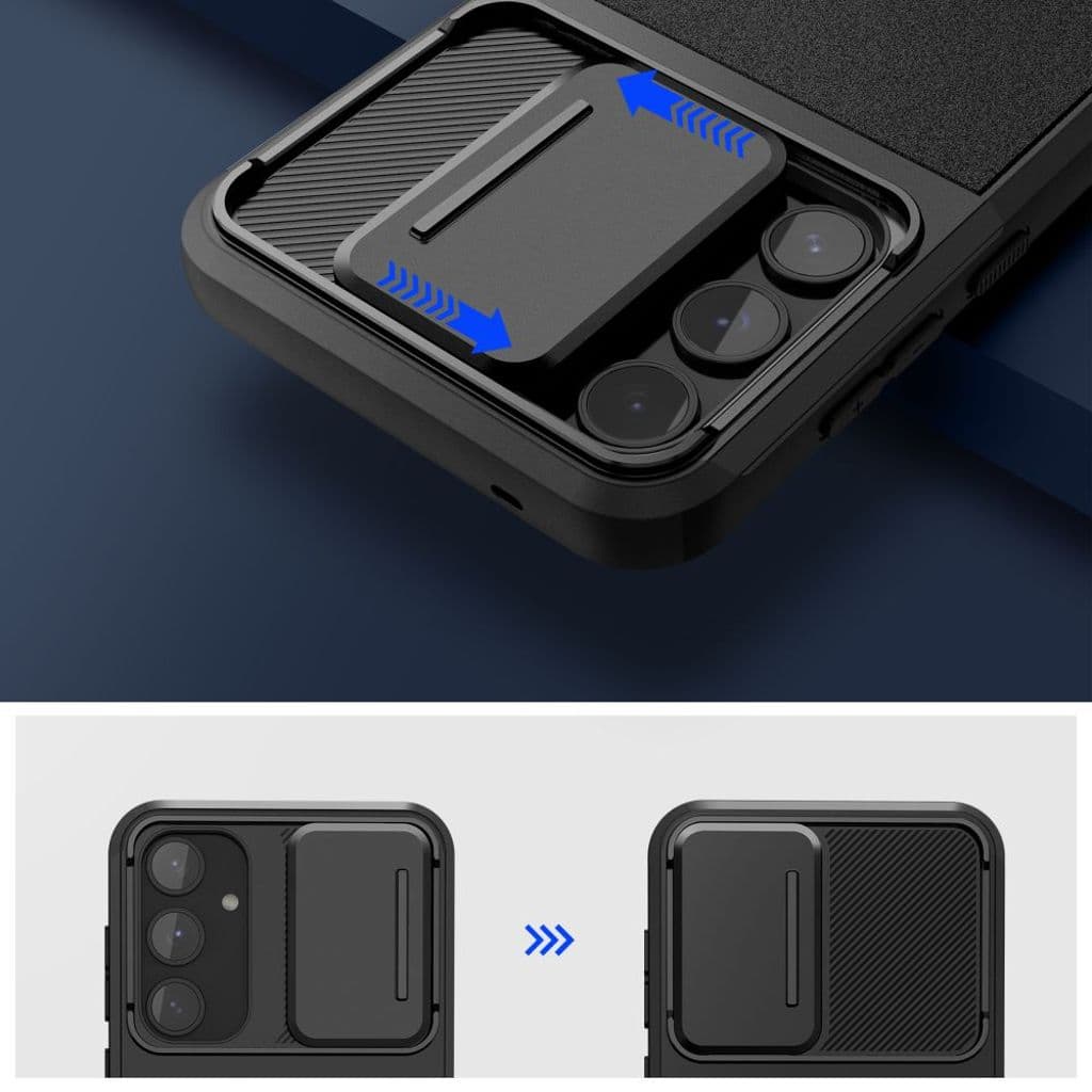 Tech-Protect Velar Cam+ Skal till Samsung Galaxy A55 5G - Svart - Bild 4