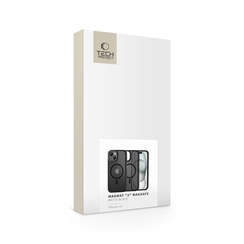 Tech-Protect MagMat 2 MagSafe Skal till iPhone 15 - Matte Black