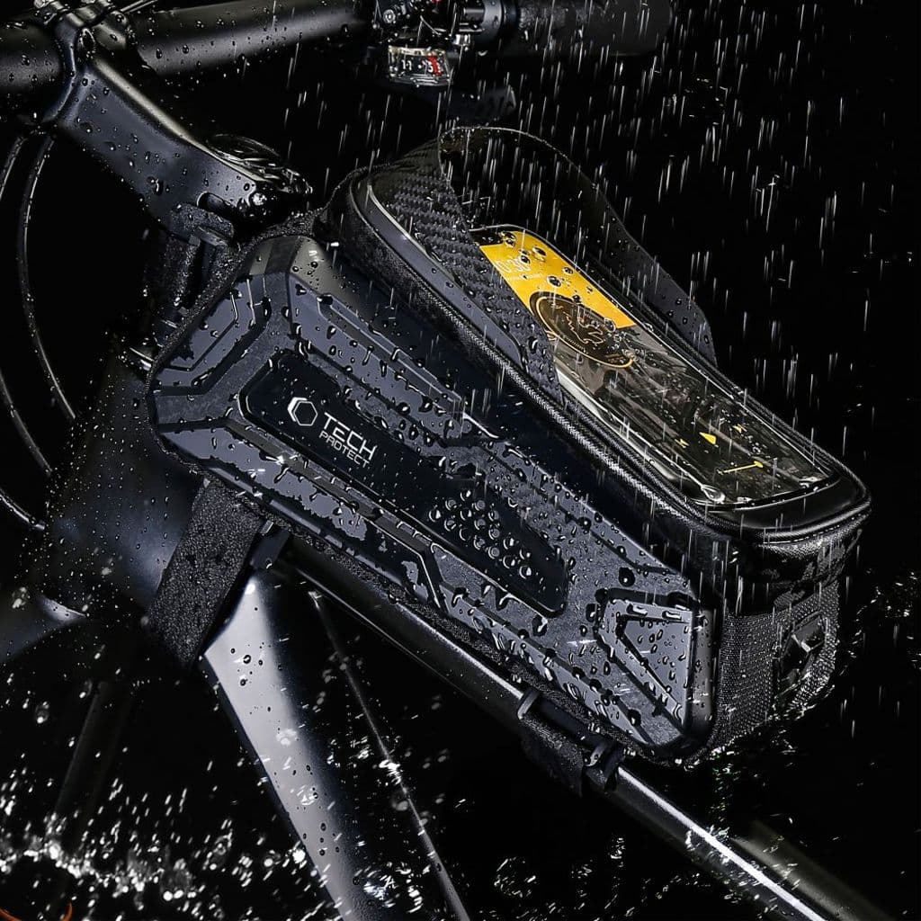 Tech-Protect V2 cykelväska med telefonficka 1.2l – svart - Bild 6