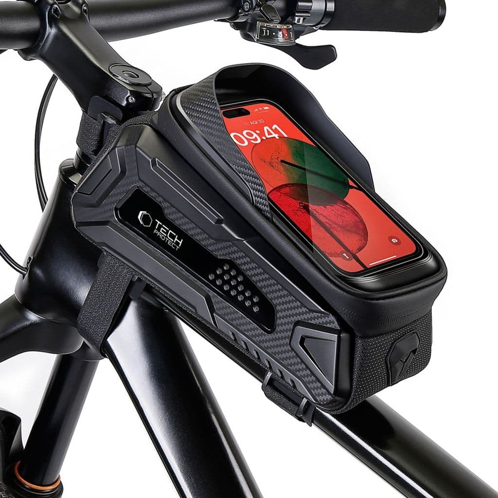 Tech-Protect V2 cykelväska med telefonficka 1.2l – svart