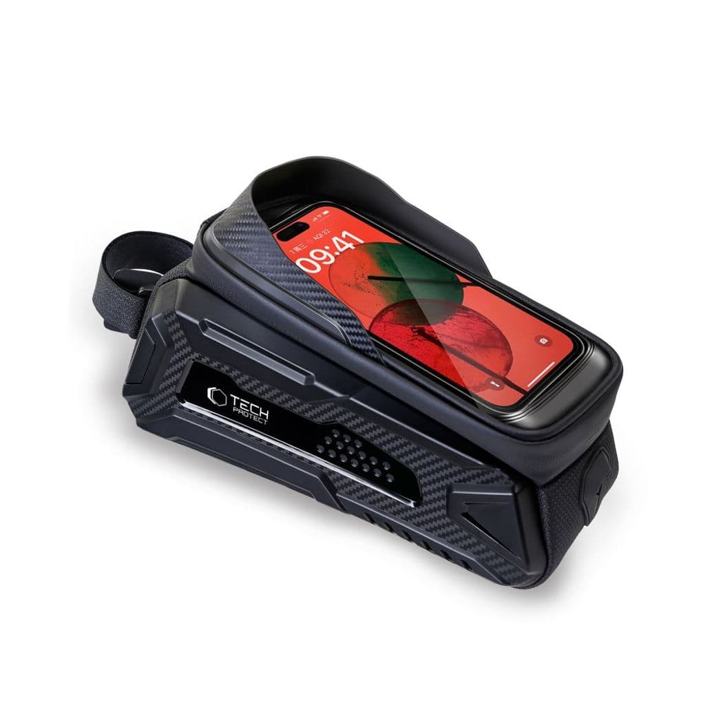 Tech-Protect V2 cykelväska med telefonficka 1.2l – svart - Bild 5