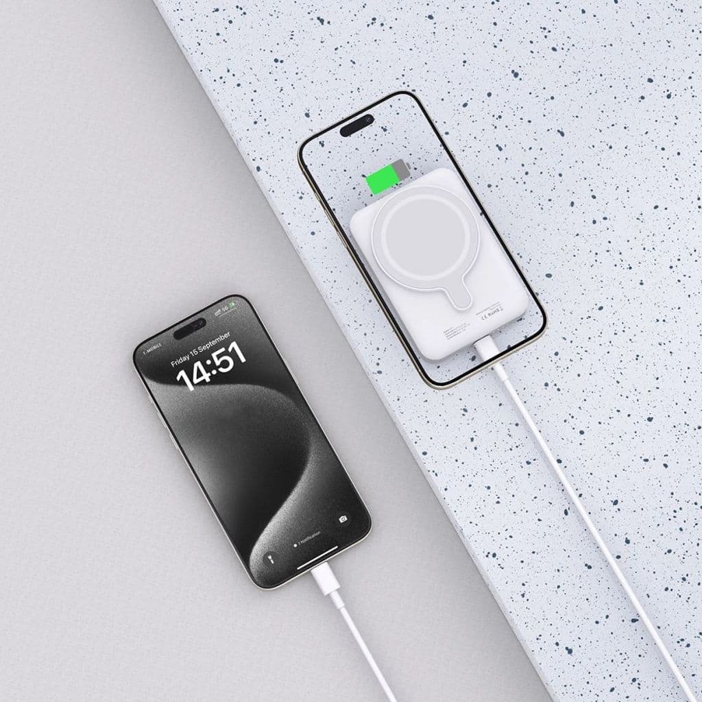 Tech-Protect LifeMag PB11 Powerbank MagSafe, 10000 mAh, 15 W, USB-C - Vit - Bild 4