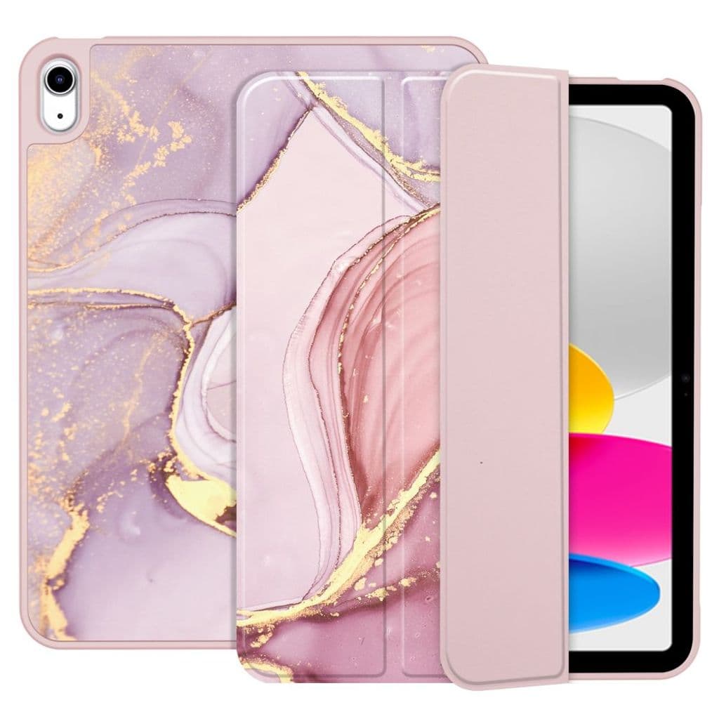 Tech-Protect SC Pen Fodral till iPad 10th Gen 2022 10.9" - Pink Marble - Bild 8