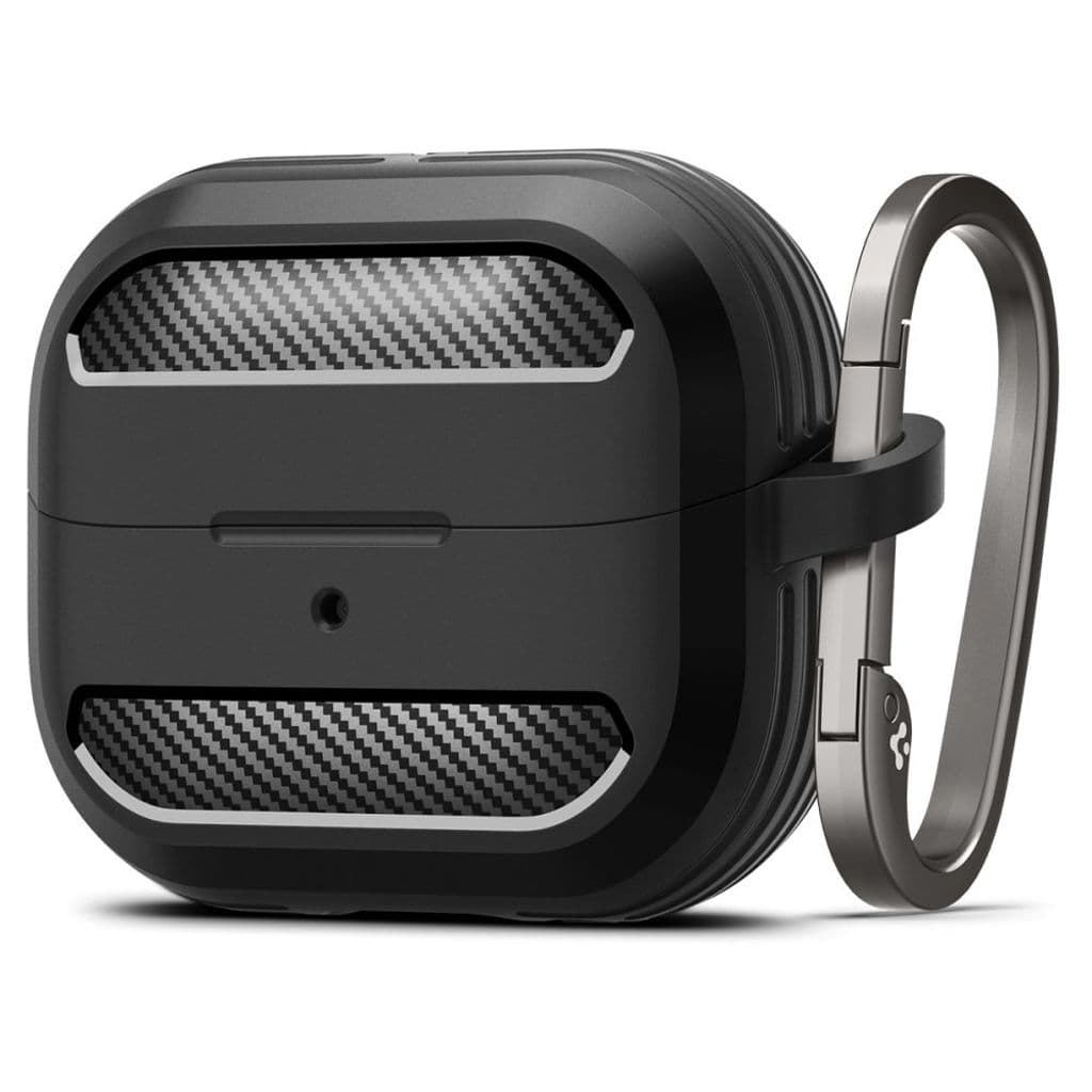 Spigen Rugged Armor with Carabiner Skal till Samsung Galaxy Buds 3/3 Pro Case - Svart
